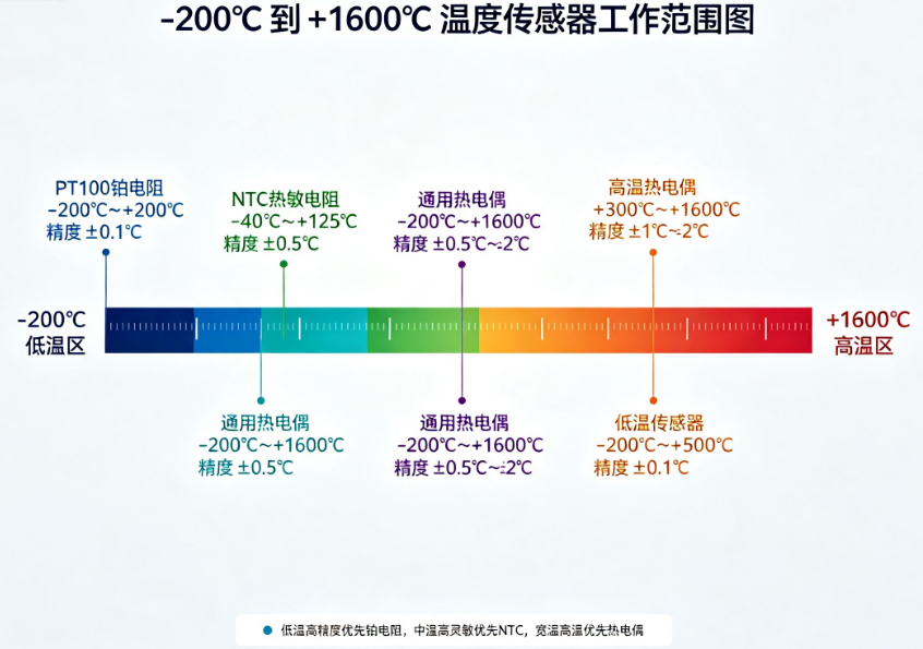 温度传感器精度对比